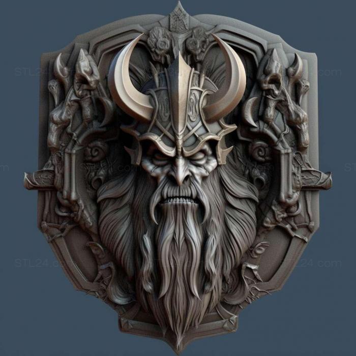 Characters (lich king 2, HERO_4210) 3D models for cnc